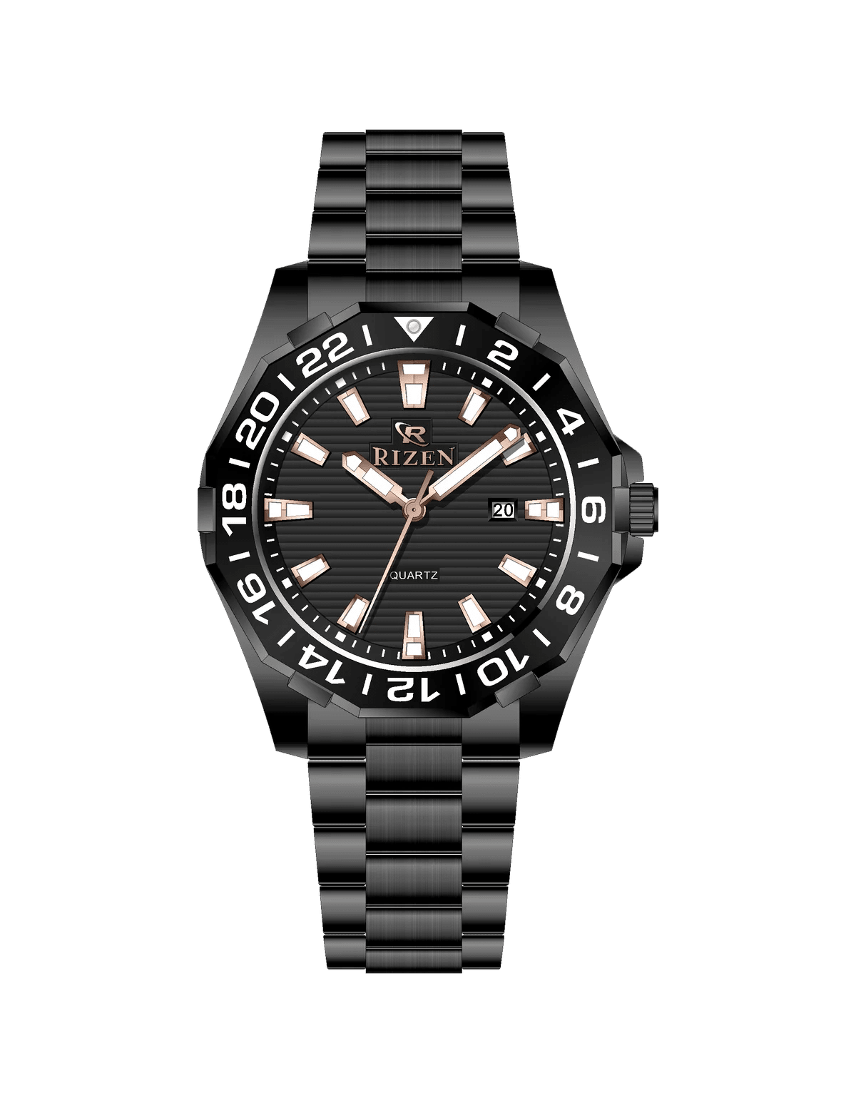Rizen Alpha Steel RZ-0821 Stainless Steel Quartz