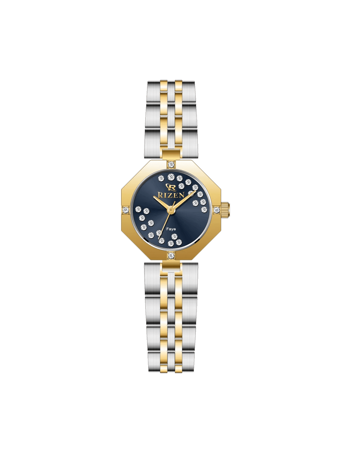 Rizen Faye RZ-1011L Two Tone stainless steel Quartz