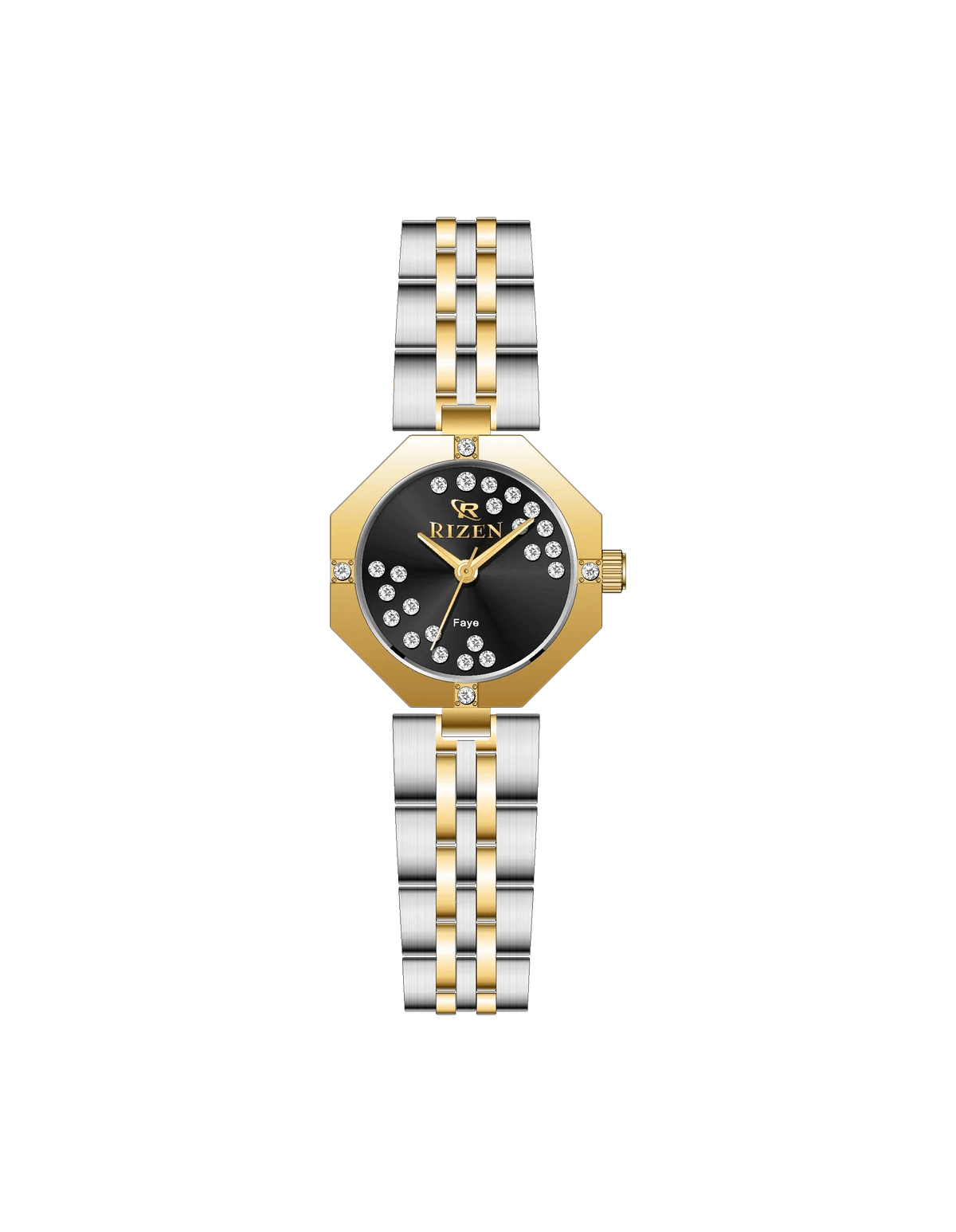 Rizen Faye RZ-1011L Two Tone stainless steel Quartz