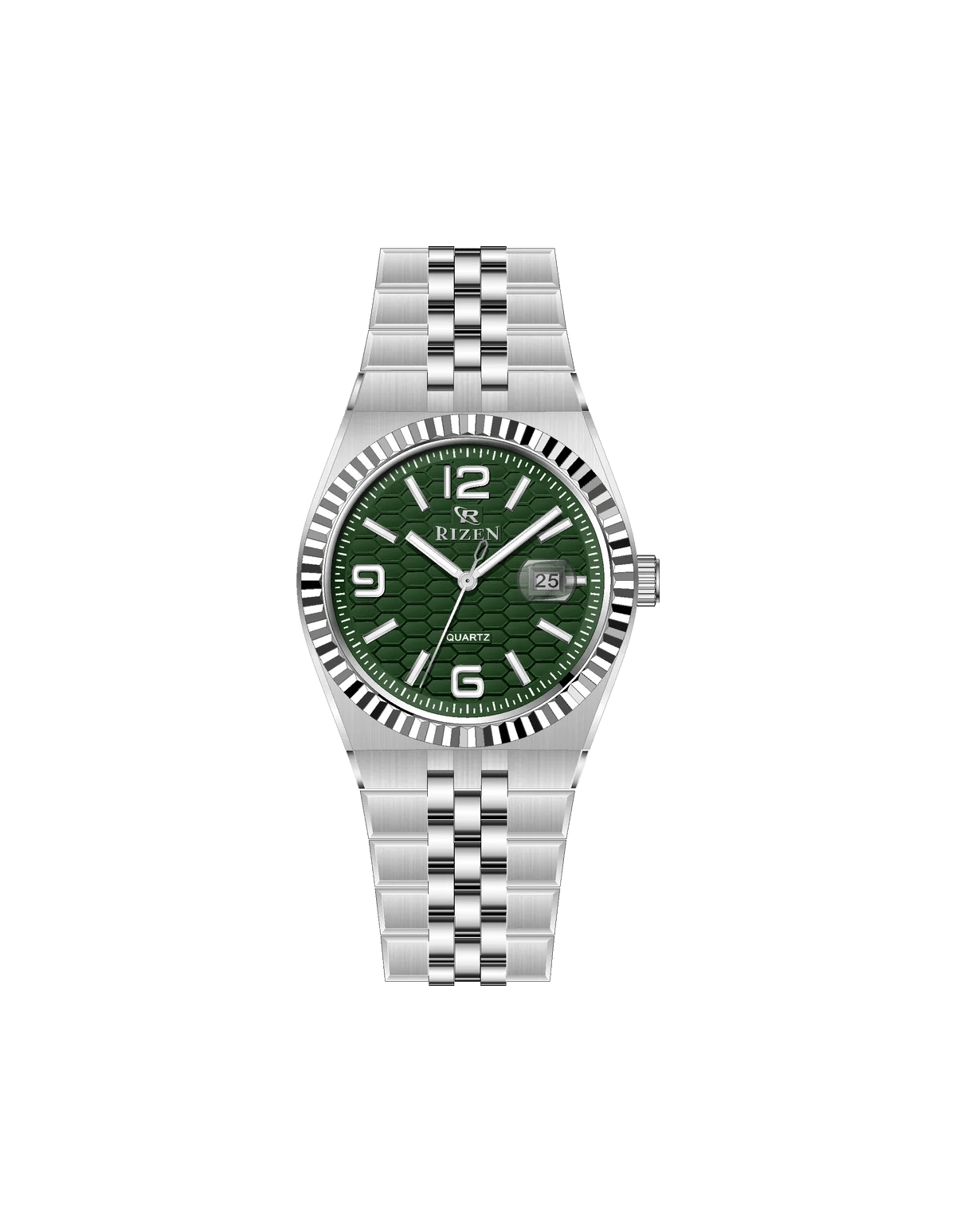 Rizen Meridian RZ-0923L Silver Stainless Steel Quartz