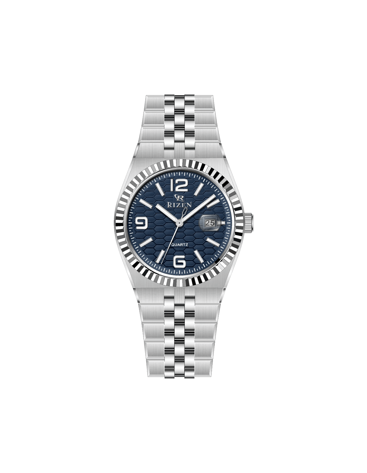 Rizen Meridian RZ-0923L Silver Stainless Steel Quartz