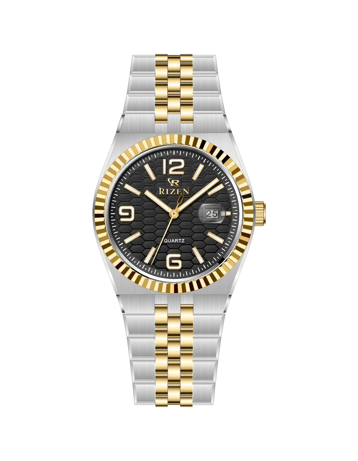 Rizen Mosaic RZ-0923 Two Tone stainless steel Quartz