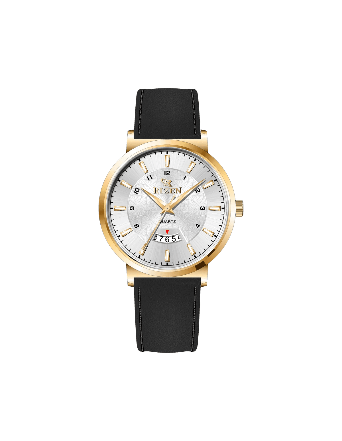 Rizen Ruby Gold RZ-0831L Leather Strap Quartz