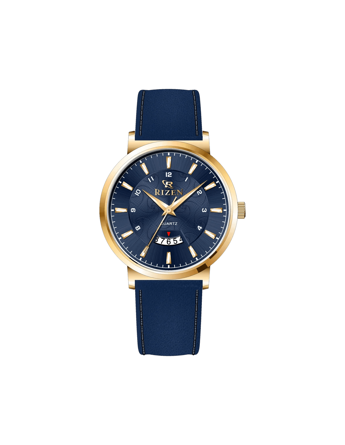 Rizen Ruby Gold RZ-0831L Leather Strap Quartz