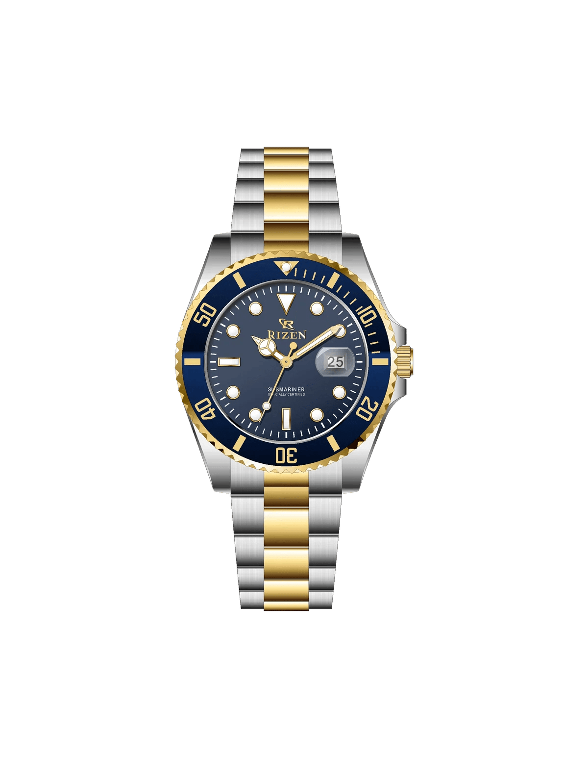 Rizen Velvet RZ-0926L Two Tone Stainless Steel Quartz