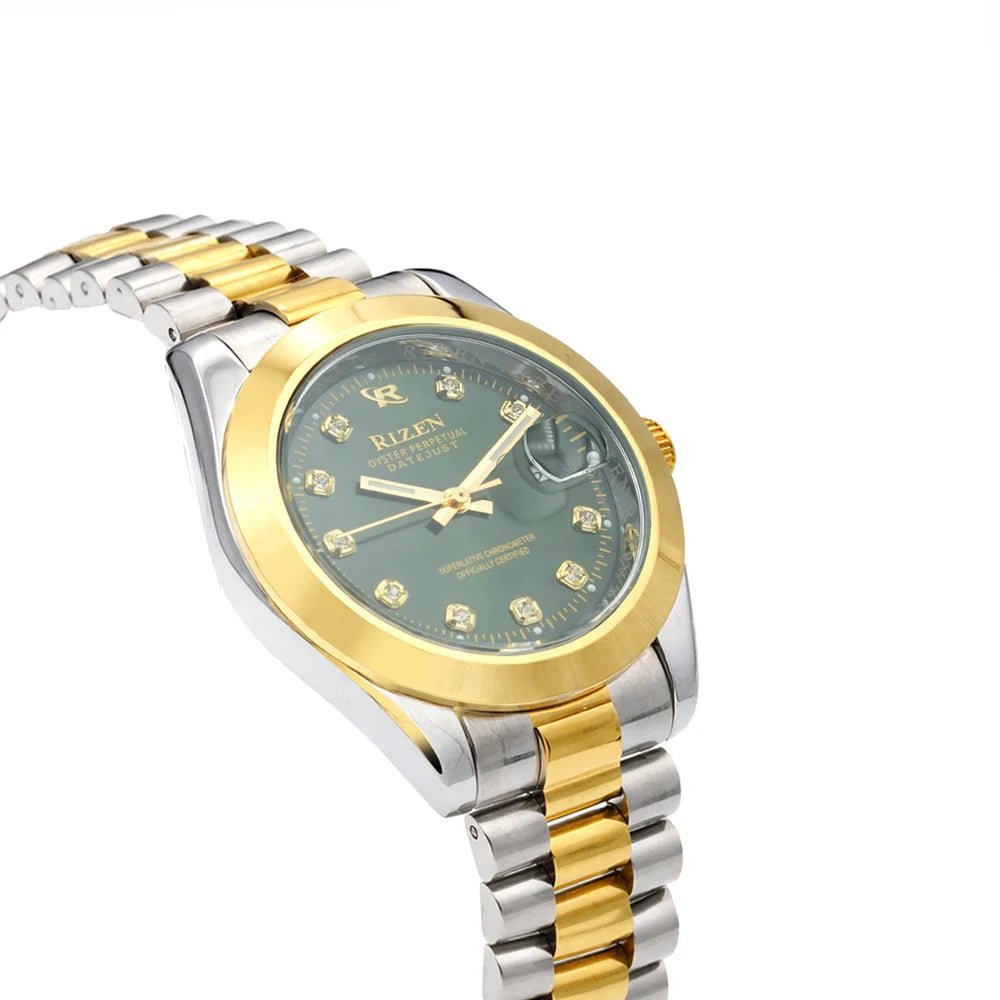 Rizen Vista Duo RZ-1295L Two Tone Stainless Steel Quartz