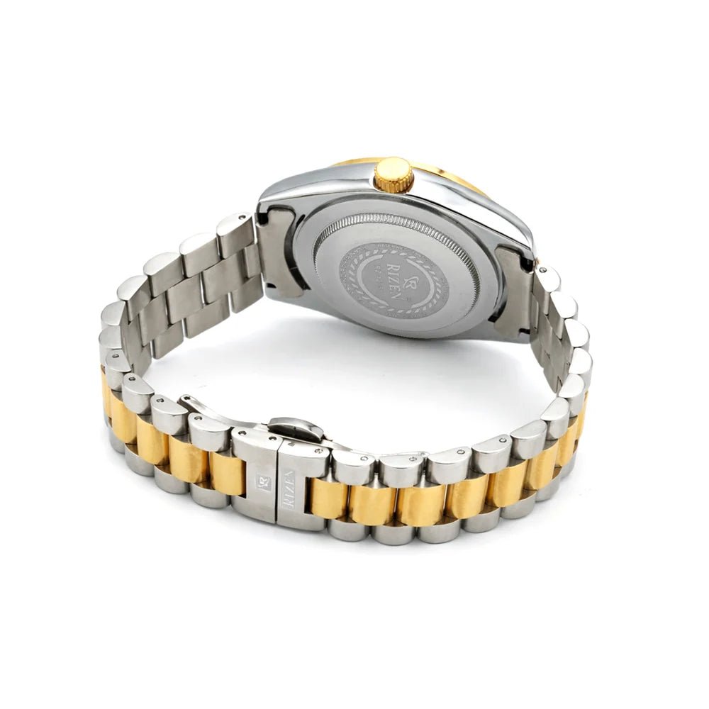 Rizen Vista Duo RZ-1295L Two Tone Stainless Steel Quartz