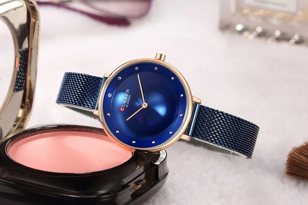Curren C-9029L Blue Dial Blue Stainless Steel Chain Women's Watch