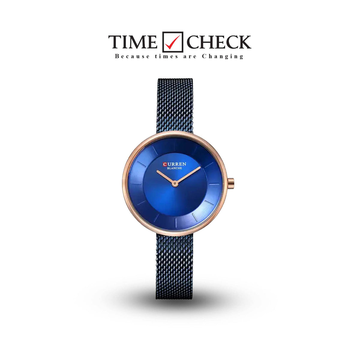 Curren C-9030L Blue Dial Blue Edition Stainless Steel Band Women's Watch