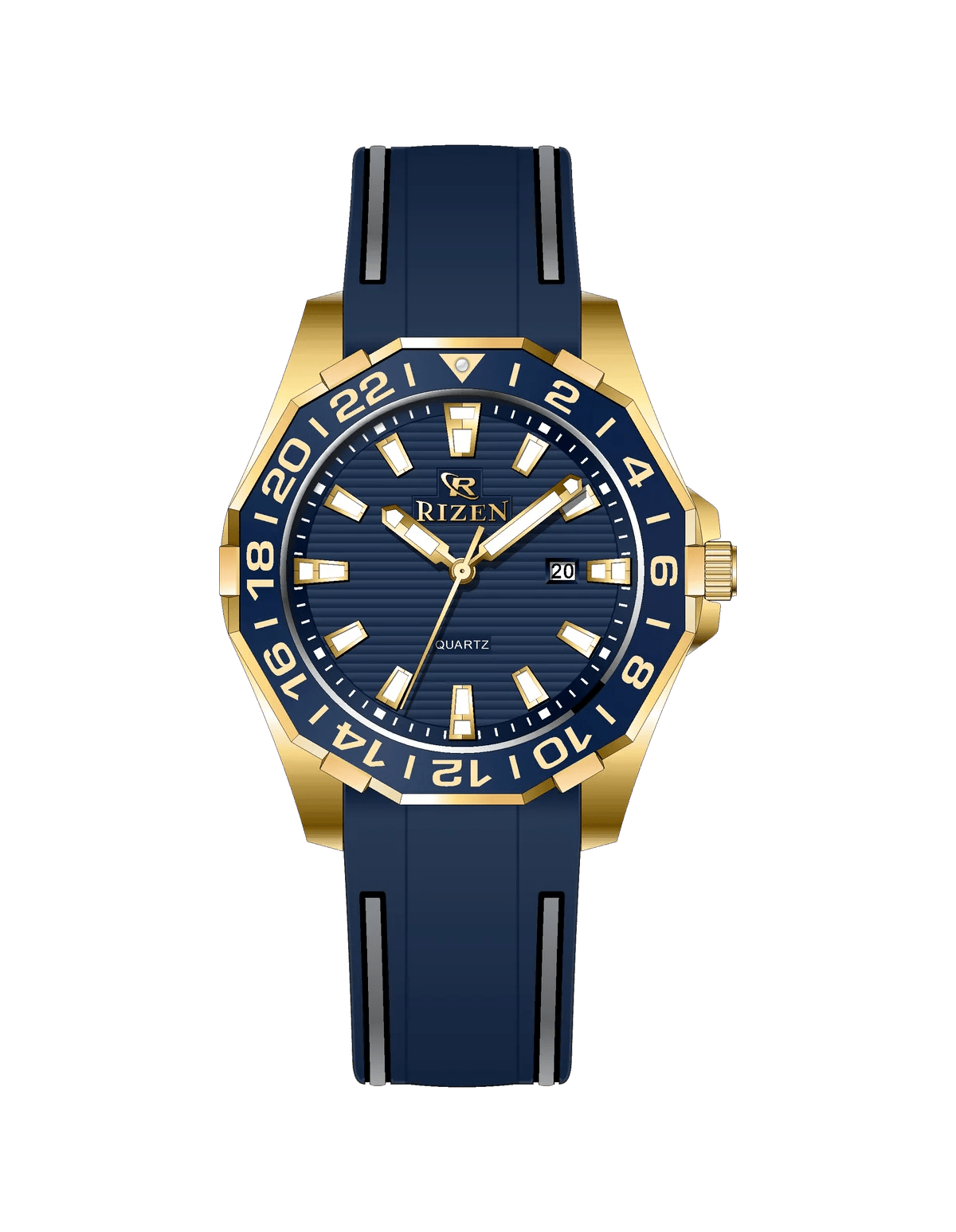 Rizen Alpha RZ-0821 Silicon Strap Quartz