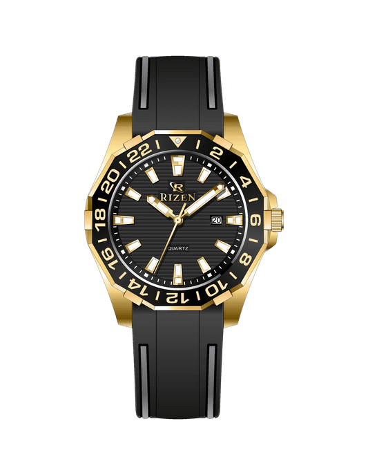 Rizen Alpha RZ-0821 Silicon Strap Quartz