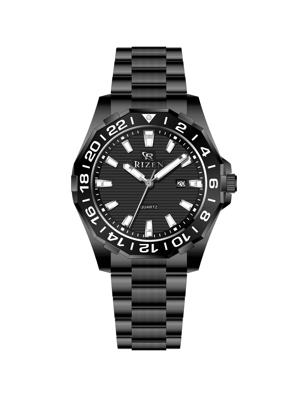 Rizen Alpha Steel RZ-0821 Stainless Steel Quartz