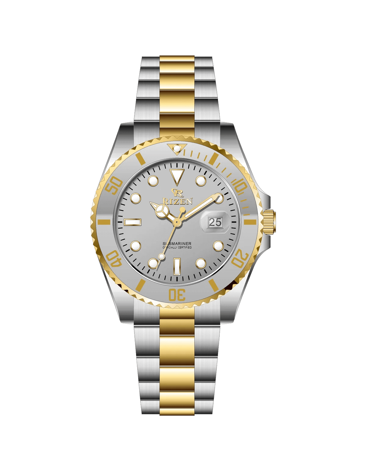 Rizen Altair RZ-0926 Two Tone stainless steel Quartz