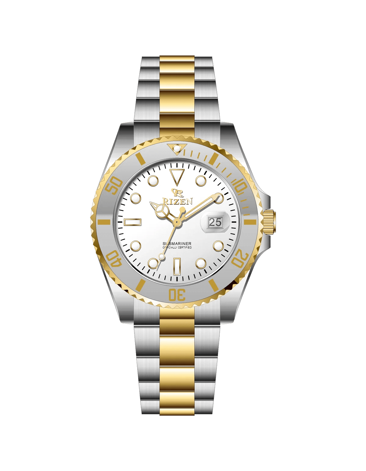 Rizen Altair RZ-0926 Two Tone stainless steel Quartz