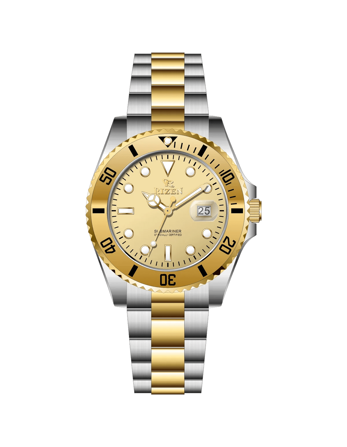 Rizen Altair RZ-0926 Two Tone stainless steel Quartz