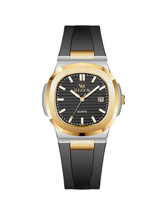 Rizen Aris duo RZ-0757 Silicon Strap Quartz