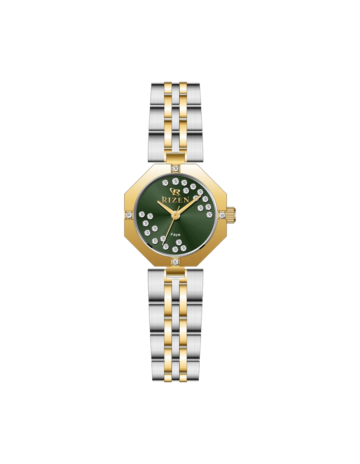 Rizen Faye RZ-1011L Two Tone stainless steel Quartz