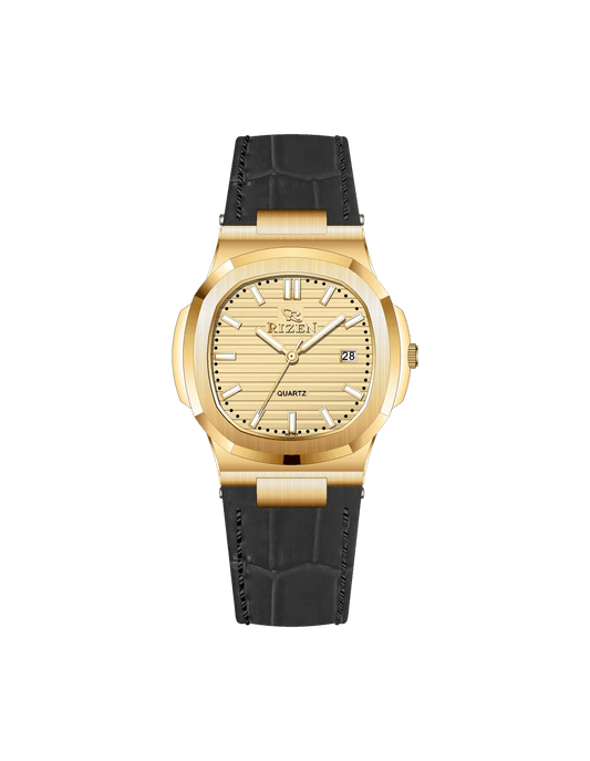 Rizen Kate Gold RZ-0757L LEATHER STRAP Quartz