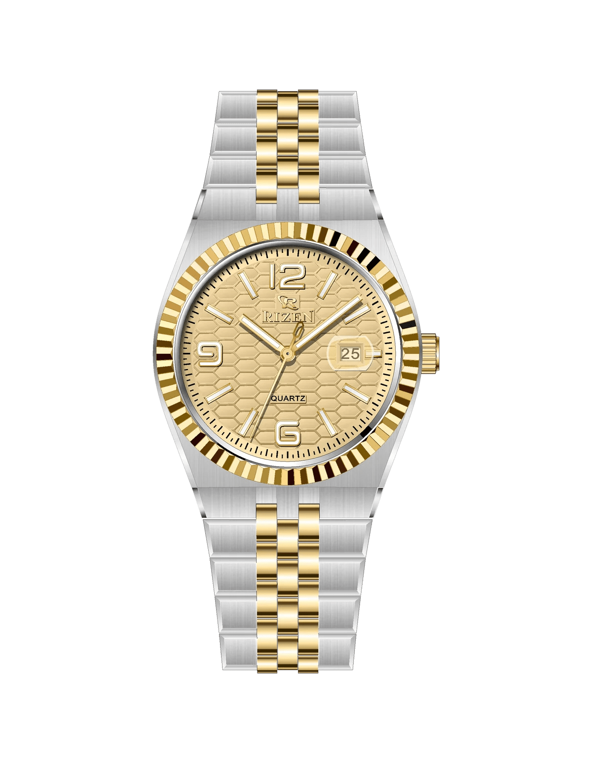 Rizen Mosaic RZ-0923 Two Tone stainless steel Quartz