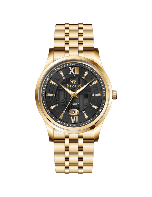 Rizen Stravon Gold RZ-0832 Stainless Steel Quartz