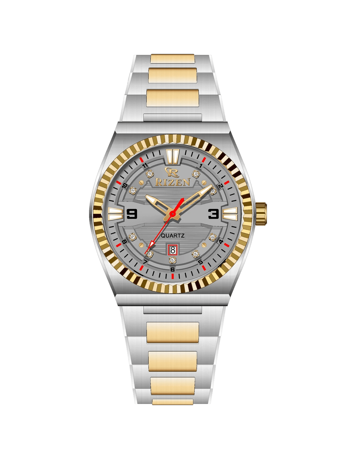 Rizen Valmont RZ-0819 Two Tone Stainless Steel Quartz