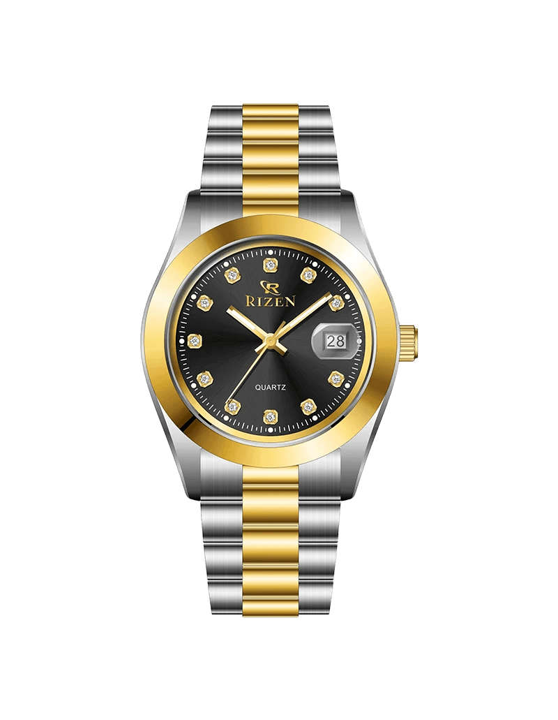 Rizen Vista Duo RZ-1295L Two Tone Stainless Steel Quartz