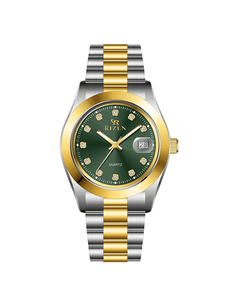 Rizen Vista Duo RZ-1295L Two Tone Stainless Steel Quartz