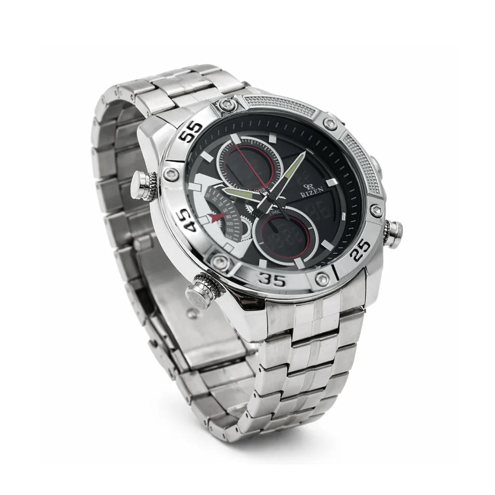 Rizen Zeno RZ-0863 Stainless steel Quartz