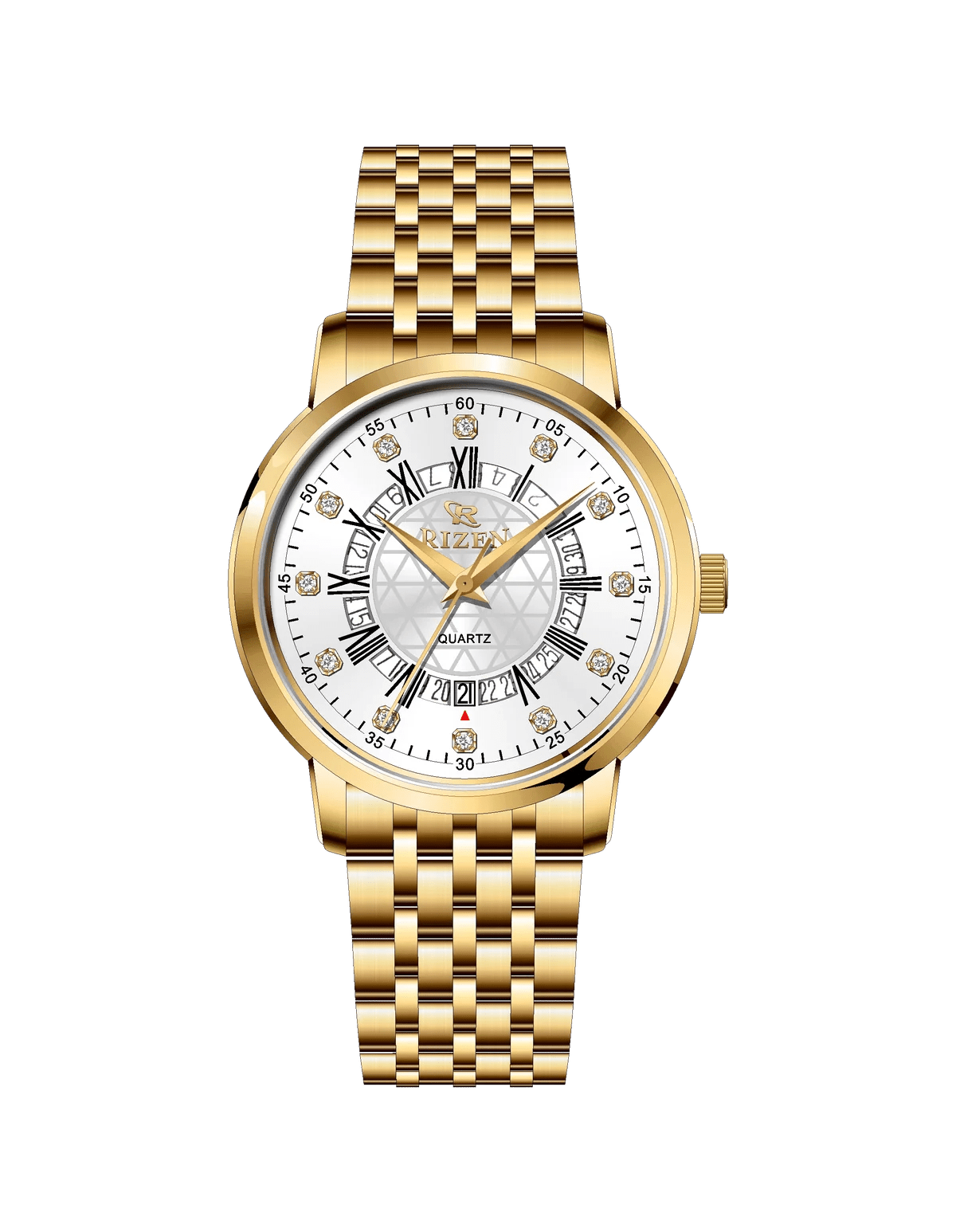 Rizen Zevron RZ-0830 Gold stainless steel Quartz